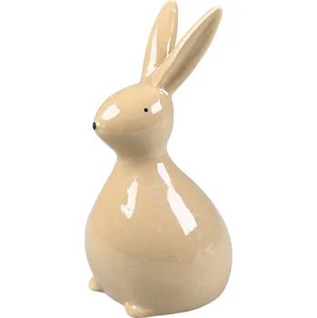 Velikonoční dekorace Det Gamle Apotek Velikonoční zajíc Natural V.11,7x6,7x6,2 cm, dolomit, béžový