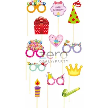 Party dekorace Fotorekvizity na špejli 'dětská party' 12 ks