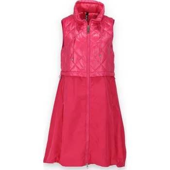 Dámské pončo Vesta dlouhá jarní Fly 2222 Itálie barva: fuchsie, velikost: S