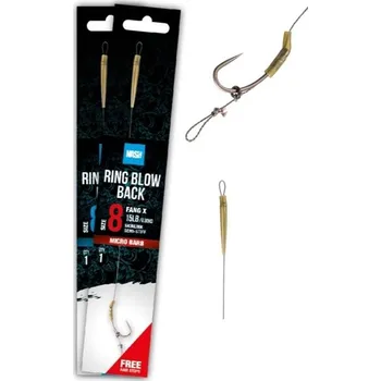 NASH - Návazec Ring Blow Back Rig Barbed vel. 8