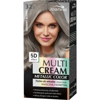 Barva na vlasy Joanna Multi Cream Metallic 5D Effect 32,5 stříbrná blond