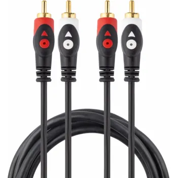 Audio kabel Libox RCA (Cinch) x2 - RCA (Cinch) x2 kabel 3m černý (LB0020)