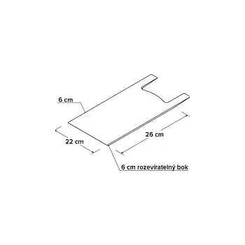 Taška HDPE 3kg - čirá rolovaná, 250 ks