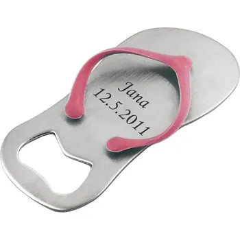 Otvírák Kovový otvírák Dětská žabička růžová