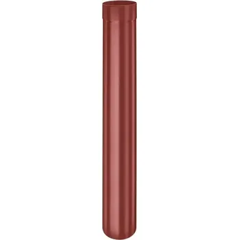 okap Pozinkovaný okapový svod Ø 100 mm délka 1000 mm v barvě ocelově červená