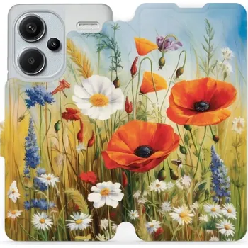 Pouzdro na mobilní telefon Flipové pouzdro Mobiwear - Xiaomi Redmi Note 13 Pro Plus 5G - VP43S Letní louka (Knížkové flip pouzdro, obal, kryt na mobil Xiaomi Redmi Note 13 Pro Plus 5G - VP43S Letní louka, materiál Umělá kůže + TPU - ochrana 360°, stojánek, silikonová vanička,)