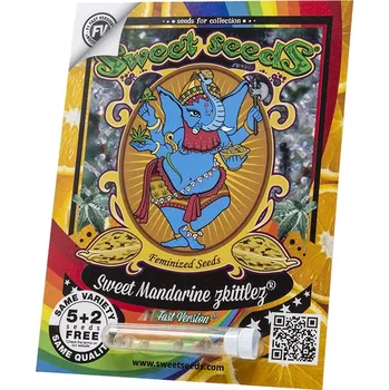 Semeno Sweet Mandarine Zkittlez F1 FAST Version® – rychlekvetoucí semena | Sweet Seeds Feminized (Ks): 3 + 1 Zdarma