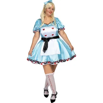 Karnevalový kostým Funiglobal - Deluxe plus size kostým Alenka pro ženy - XXL