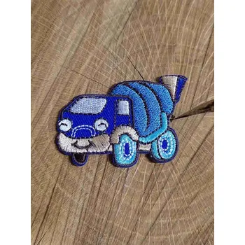 Textilní nažehlovací páska Nažehlovačka míchačka modrá