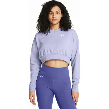 Dámská mikina Under Armour Rival Terry OS Crop Crw Velikost: S / Barva: světle modrá