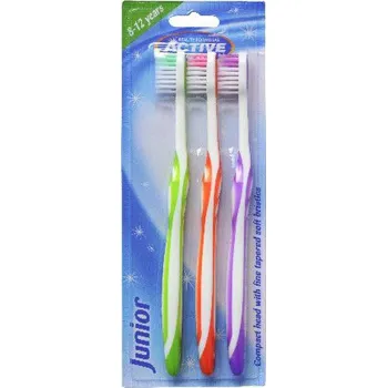 Zubní kartáček Active Oral Care Junior zubní kartáček (8-12 let) 1 balení - 3 ks