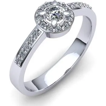 Prsten PZAU180029 Zásnubní prsten Materiál: Bílé zlato 14kt, Velikost: 50
