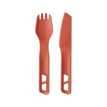 kempingový příbor Sea to Summit Passage Cutlery Set - [2 Piece] Spicy Orange oranžová