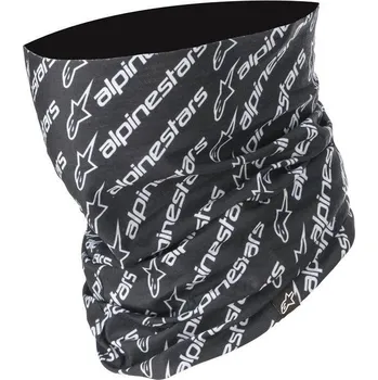 Helma na motorku Nákrčník LINEAR NECK TUBE, ALPINESTARS (černá/bílá)