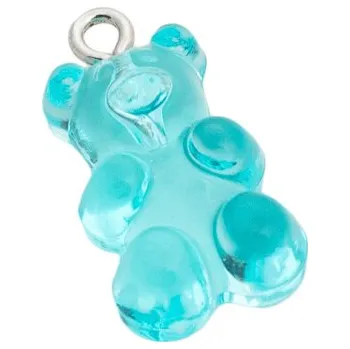 Ozdoba do vlasů Medvídek 1ks modrý