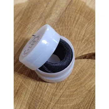 Nit Nitě lněné 50 m plastové pouzdro barva černá