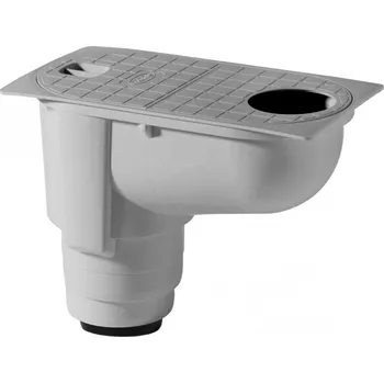 Dakota Plastový gajgr se spodním odtokem šedá