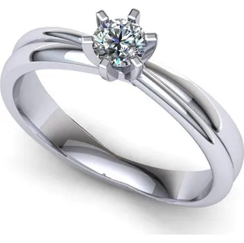 Prsten Zásnubní prsten s brilianty PZB180044 Materiál: Červené zlato 14kt, Velikost: 73