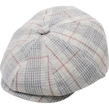 Čepice Fiebig - Headwear since 1903 Pánská letní šedá bavlněná bekovka od Fiebig - hatteras Velikost: 57 cm (M)