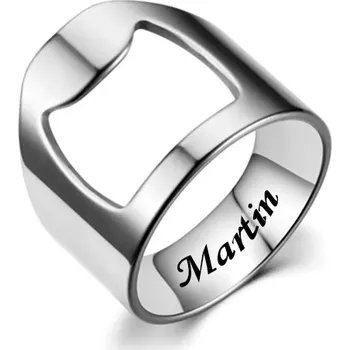 Otvírák Prsten z chirurgické oceli otvírák na láhve