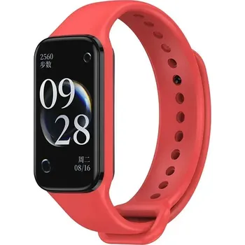 Příslušenství k chytrým hodinkám Silikonový Pásek Na Xiaomi Band 8 Active Barva: Červená