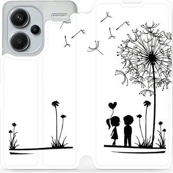 Pouzdro na mobilní telefon Flipové pouzdro Mobiwear - Xiaomi Redmi Note 13 Pro Plus 5G - MH16P Dvojice s pampeliškou (Knížkové flip pouzdro, obal, kryt na mobil Xiaomi Redmi Note 13 Pro Plus 5G - MH16P Dvojice s pampeliškou, materiál Umělá kůže + TPU - ochrana 360°, stojánek,)