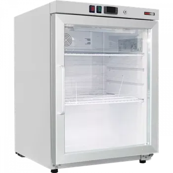 Lednice Skříň chladicí 130 l, prosklené dveře, bílá | REDFOX - DRR 200/G