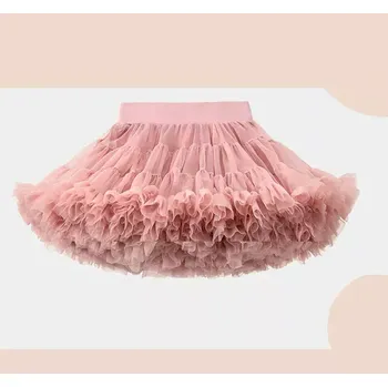 Dívčí sukně dětská sukně nadýchaná petti tutu slavnostní karamelová