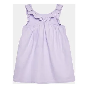 Dámská móda United Colors Of Benetton Každodenní šaty 4BE7GV00Q Fialová Regular Fit 98