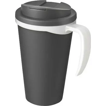Termohrnek Termo hrnek Americano Grande 350 ml s uzávěrem odolným proti rozlití, šedá