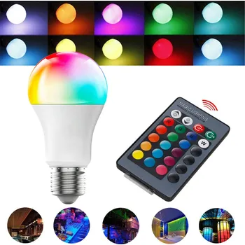 Žárovka 20W E27 RGB LED žárovka dálkové ovládání