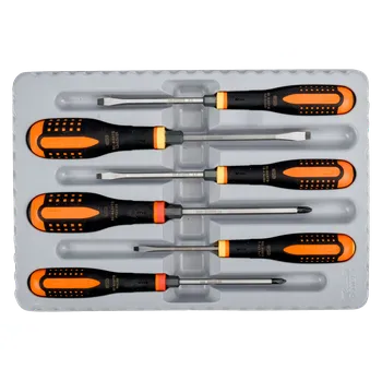 Šroubovák Sada ergo šroubováků s průchoz.dříkem BE-9881TB (Sady šroubováků)