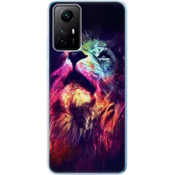 Pouzdro na mobilní telefon Odolné silikonové pouzdro iSaprio - Lion in Colors - Xiaomi Redmi Note 12S