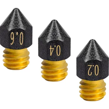 3D tisk Tryska MK8 s teflonovým povlakem Průměr trysky: 0,5 mm