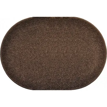 Koberec Kusový koberec Eton hnědý ovál, 160x240, hnědá, chodba / předsíň, Vopi - 1 rok na vrácení + DOPRAVA ZDARMA k Vám i zpět