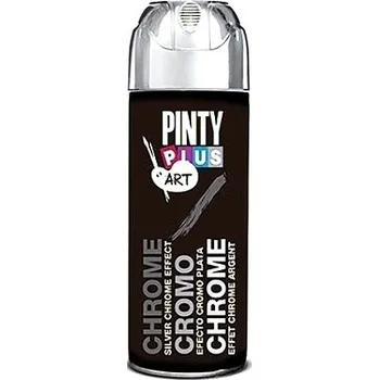 Barva ve spreji Chromově lesklá barva ve spreji 400ml PINTY PLUS - stříbrná