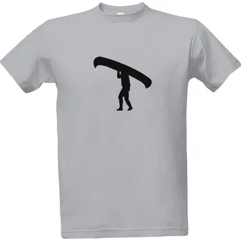 Pánská móda Tričko s potiskem Vodák nese loď pánské