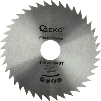 Pilový kotouč Kotouč pilový na dřevo 115x22x40T, Geko G00050A