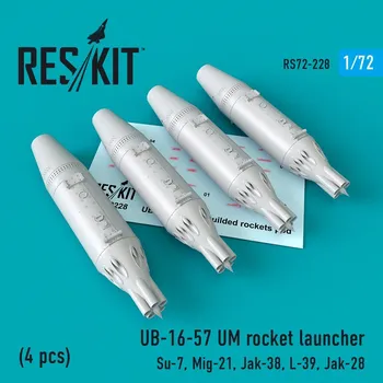 Plastikový model Reskit 1/72 UB-16-57 UM rocket launcher (4 pcs.)