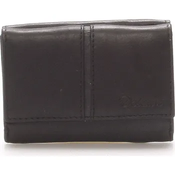 Peněženka Kožená černá peněženka - Delami 9386 černá