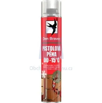 Montážní pěna Pěna pistolová, zimní, vysokoexpanzní, Den Braven 750 ml, balení 1 ks