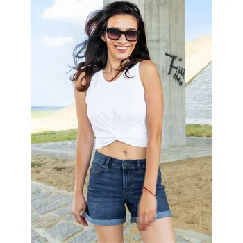 Dámské tričko Noisy May dámské crop tílko Twiggi bílé Velikost: S