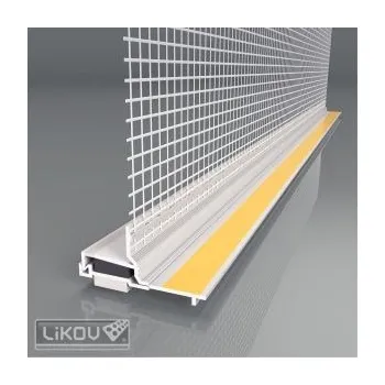 Podlahová lišta LIKOV LS3-300 lišta okenní začišťovací 3D s expanzní páskou a skl. tk. 100mm délka 2,4m