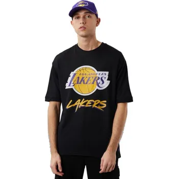 Pánské tričko Pánské tričko NBA Los Angeles Lakers Script M M Mesh Tee M 60284737 - New Era L