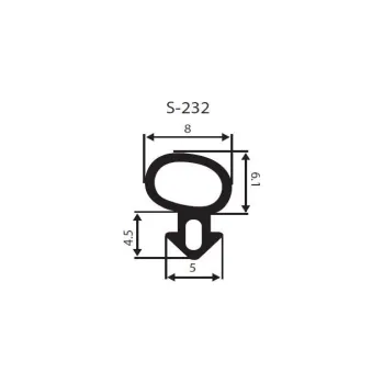 Těsnění pro PVC okna PANORAMA 2x křídlo černá