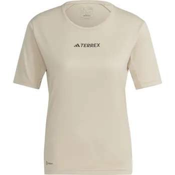 Dámské Tričko s krátkým rukávem ADIDAS W MT TEE HM4038 – Béžová XS