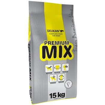 Krmivo pro psa Delikan Premium Adult Mix 15 kg