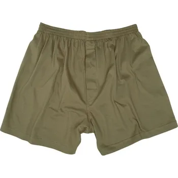 Trenýrky MILTEC Trenýrky volné žerzejové BOXER Shorts Mil-Tec® Olive Drab zelené Velikost: L