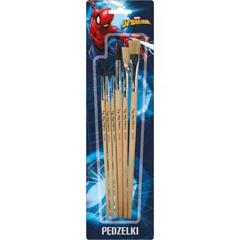 Výtvárné potřeby Spider Man Přírodní štětce 5 kusů, Spiderman