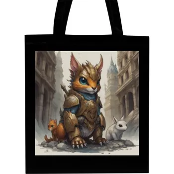 Nákupní taška unisex s potiskem zvířata ve městě